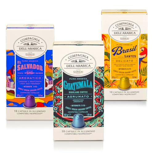 Caffè Corsini - Set de Cápsulas de Café Compatibles con Nespresso Coffee &amp; Chocolate Notes