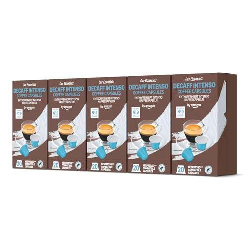 by Amazon Our Essentials Decaff Intenso - Cápsulas de café compatibles con Nespresso 100s
