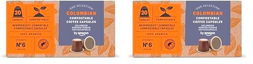 By Amazon Cápsulas de café compostables compatibles con Nespresso