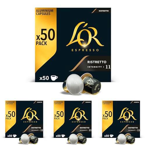 L'OR Espresso Cápsulas de Café Ristretto | Intensidad 11 | 50 Cápsulas Compatibles Nespresso (R)*