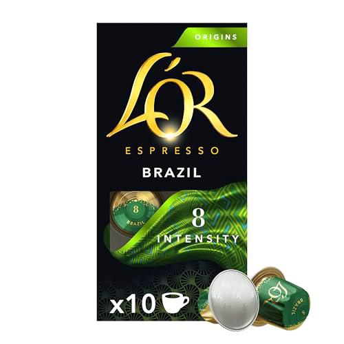 L'OR Brazil Cápsulas | Intensidad 8 | 200 Cápsulas Compatibles Nespresso